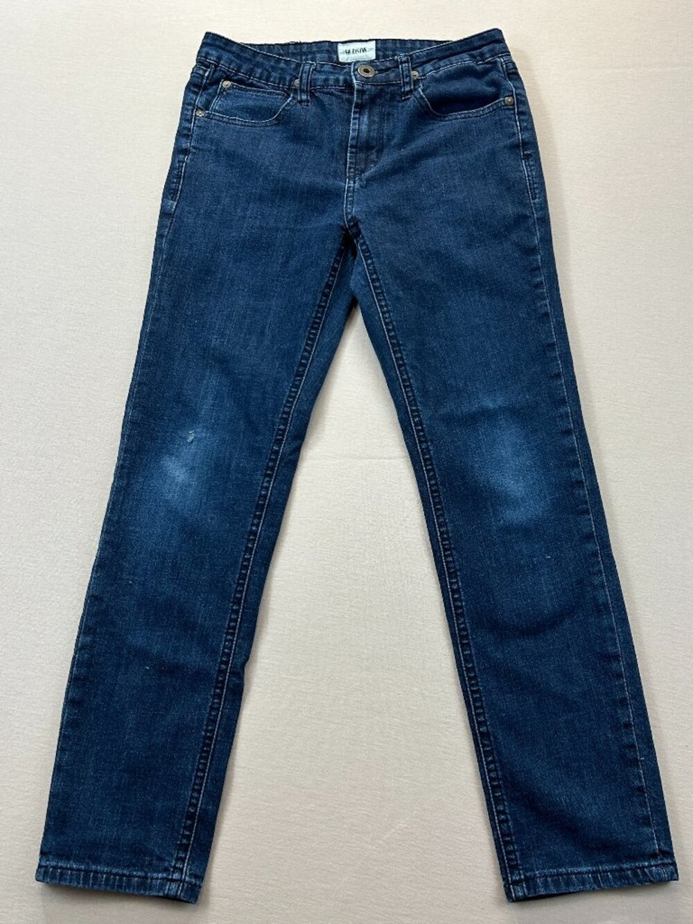 Hudson Jeans Womens Size 12 Blue Denim Dark Wash Mid Rise Skinny Ankle Stretch